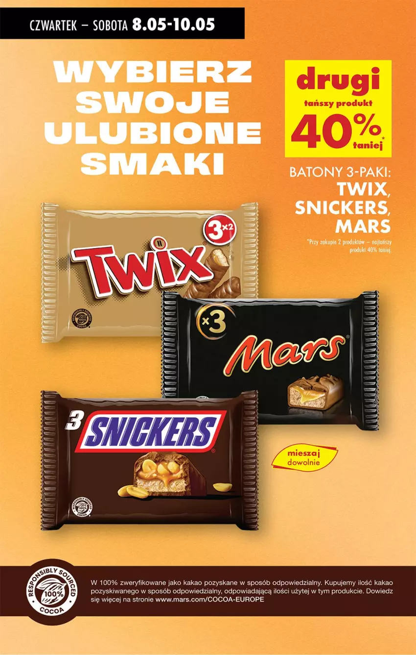 Gazetka promocyjna Biedronka - Od Czwartku - ważna 08.05 do 14.05.2025 - strona 57 - produkty: Baton, Kakao, Mars, Snickers, Twix