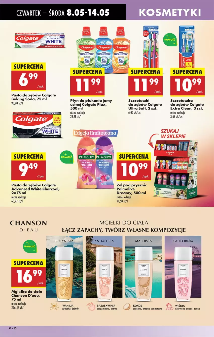 Gazetka promocyjna Biedronka - Od Czwartku - ważna 08.05 do 14.05.2025 - strona 66 - produkty: Colgate, Kokos, LG, Owoce, Palmolive, Pasta do zębów, Płyn do płukania, Sandał, Szczoteczka