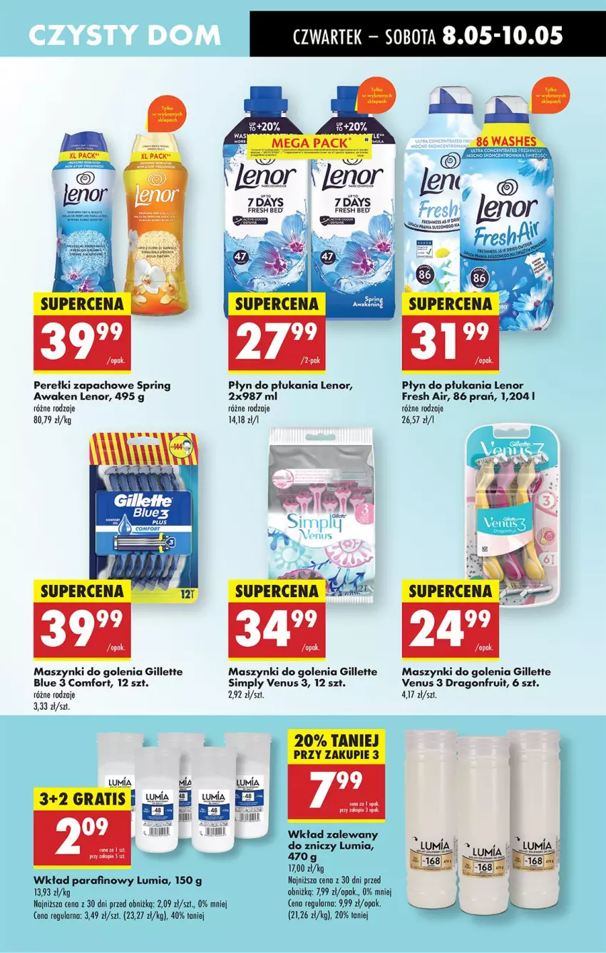 Gazetka promocyjna Biedronka - Od Czwartku - ważna 08.05 do 14.05.2025 - strona 67 - produkty: 7 Days, Fa, Gillette, Gra, Lenor, LG, Mop, Płyn do płukania, Venus, Znicz