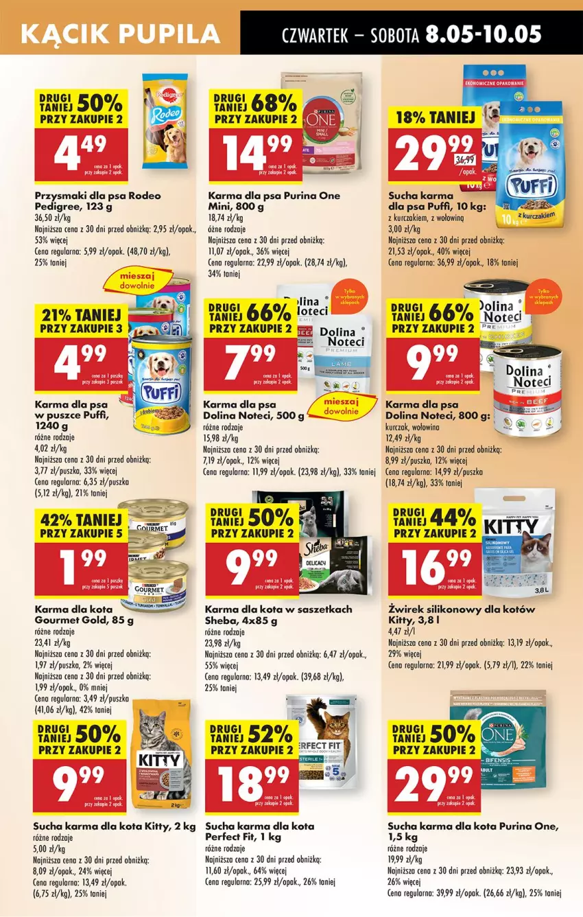 Gazetka promocyjna Biedronka - Od Czwartku - ważna 08.05 do 14.05.2025 - strona 69 - produkty: BIC, Gourmet Gold, Kurczak, Leon, Pedigree, Por, Przysmaki, Puf, Pur, Purina, Sheba, Sucha karma, Wołowina