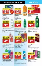 Gazetka promocyjna Biedronka - Od Czwartku - Gazetka - ważna od 14.05 do 14.05.2025 - strona 62 - produkty: Sok pomarańczowy, Sok, Gin, Napój energetyczny, Kaktus, Ice tea, Ananas, Coca-Cola, Lack, Napój izotoniczny, Napój gazowany, Napój niegazowany, Woda, Mango, Napój, Liczi, Kokos, Fa