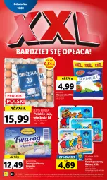 Gazetka promocyjna Lidl - GAZETKA - Gazetka - ważna od 17.08 do 17.08.2022 - strona 26 - produkty: Mozzarella, Serek puszysty, Ser, Twaróg, Jaja, Serek, Bakoma, Twaróg półtłusty