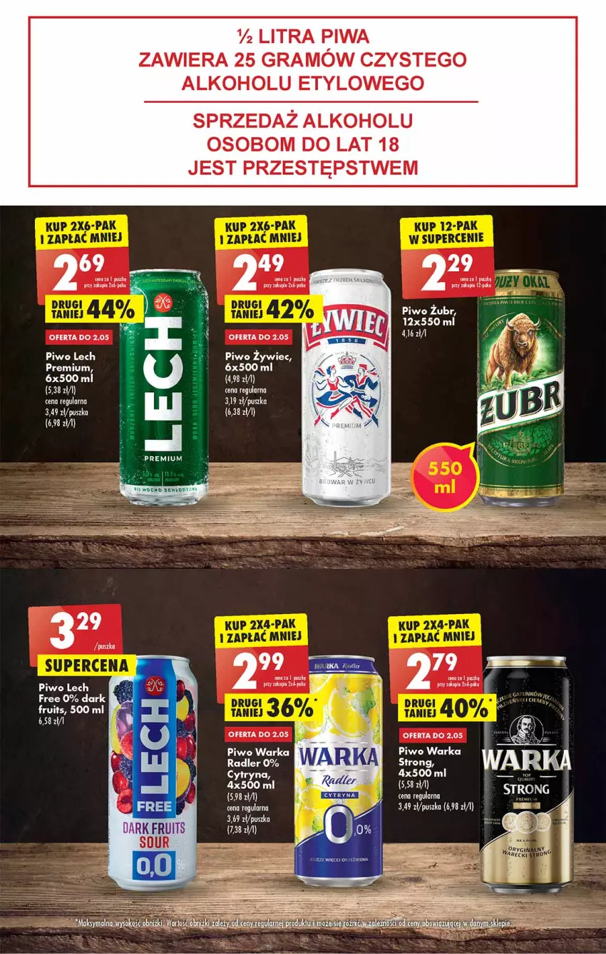 Gazetka promocyjna Biedronka - Majówka - ważna 28.04 do 04.05.2022 - strona 47 - produkty: Fa, Gra, Lech Premium, LG, Piwa, Piwo, Radler, Rum, Warka