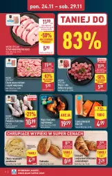 Gazetka promocyjna Aldi - Pełna oferta - Gazetka - ważna od 29.11 do 29.11.2025 - strona 6 - produkty: Kurczak, Mięso mielone z szynki, Mięso mielone, Gra, Mięsne specjały, Croissant, Schab wieprzowy, Chleb, Mięso