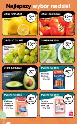 Gazetka promocyjna Odido - Gazetka - Gazetka - ważna od 06.04 do 06.04.2023 - strona 2 - produkty: Ser, Parówki, Cytryny, Szynka konserwowa, Szynka, Winogrona, Wino, Kiełbasa, Berlinki, Pomidory