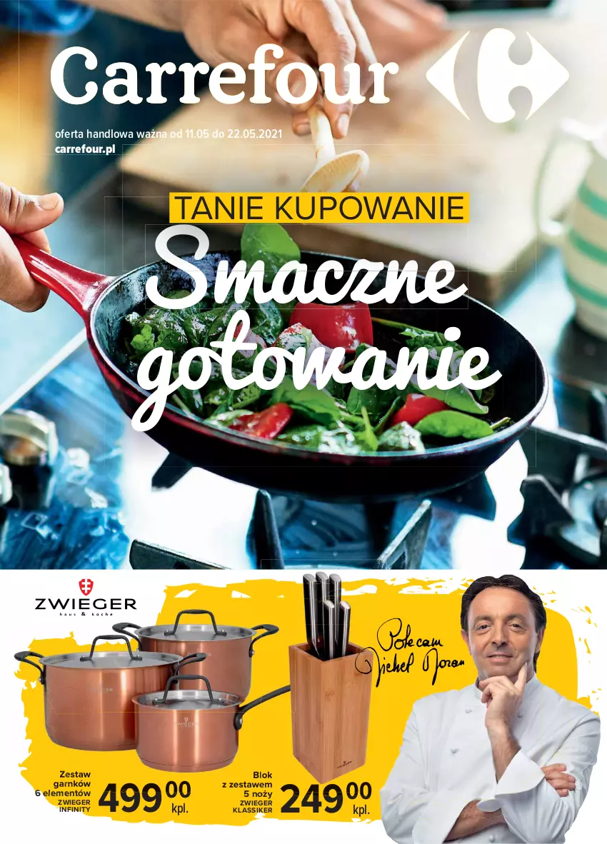 Gazetka promocyjna Carrefour - Gazetka Smaczne gotowanie - ważna 10.05 do 22.05.2021 - strona 1 - produkty: Noż