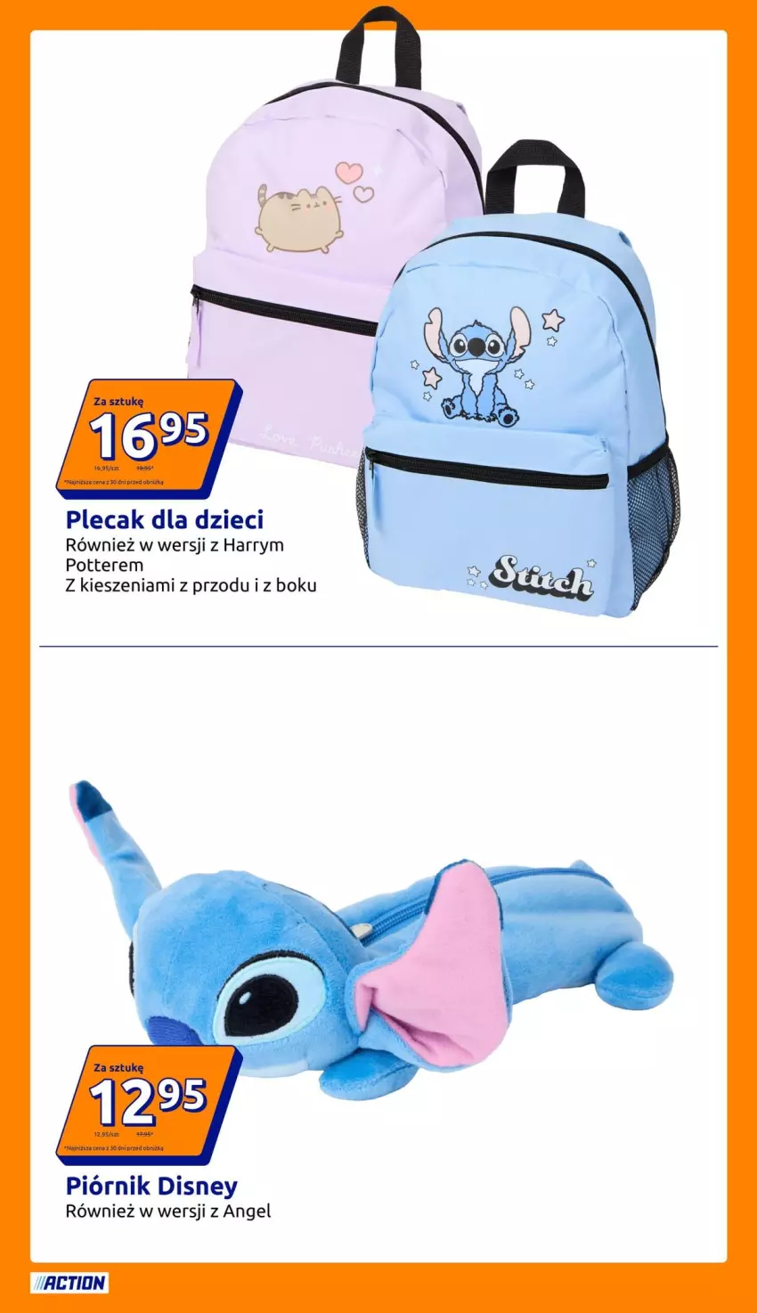 Gazetka promocyjna Action - Gazetka tydzień 30 2026 - ważna 22.07 do 28.07.2026 - strona 23 - produkty: Disney, Dzieci, Piórnik, Plecak