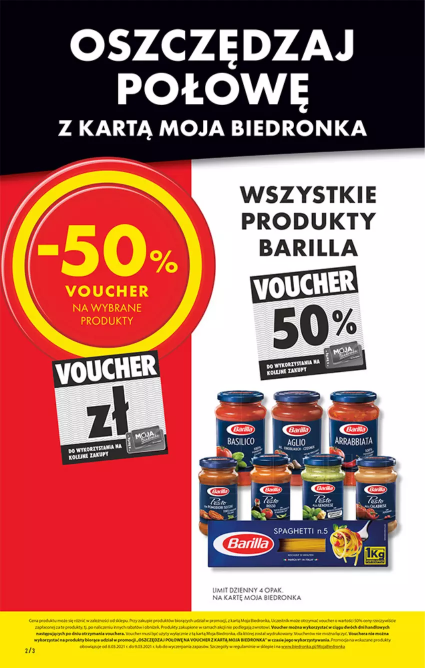 Gazetka promocyjna Biedronka - W tym tygodniu PN - ważna 08.03 do 13.03.2021 - strona 2 - produkty: Barilla, Fa, Por