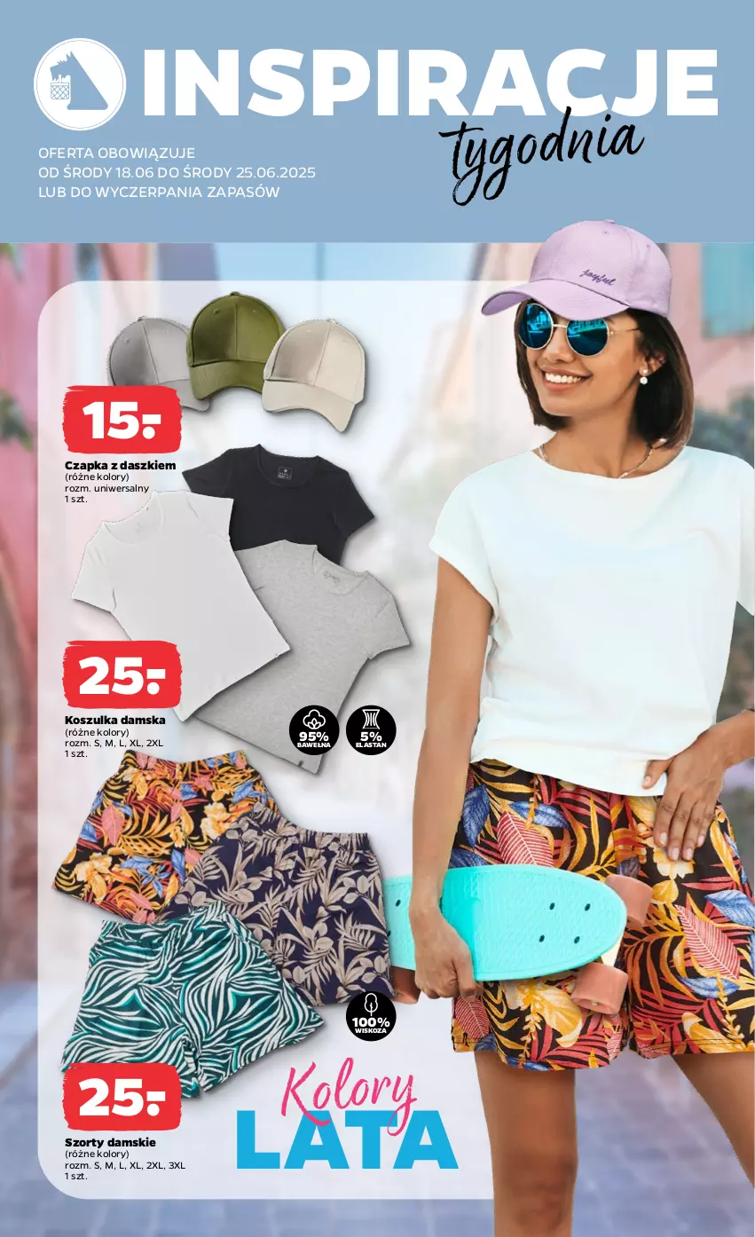 Gazetka promocyjna Netto - Od Środy Przemysłowa - ważna 18.06 do 25.06.2025 - strona 2 - produkty: Czapka, Kosz, Koszulka, Szorty, Wełna