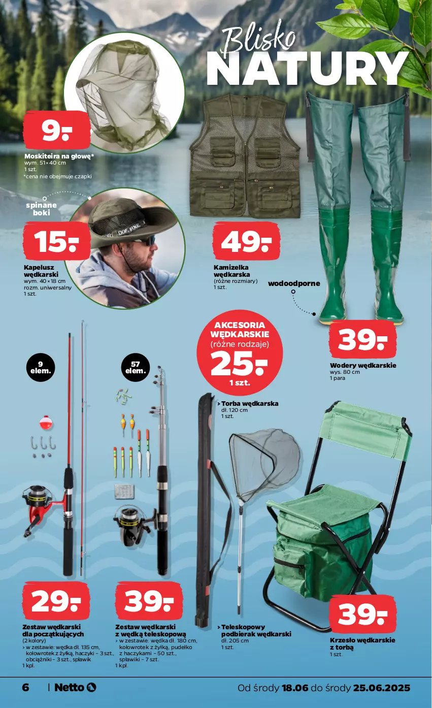 Gazetka promocyjna Netto - Od Środy Przemysłowa - ważna 18.06 do 25.06.2025 - strona 6 - produkty: Haczyk, Kamizelka, Krzesło, Por, Pudełko, Teleskop, Torba