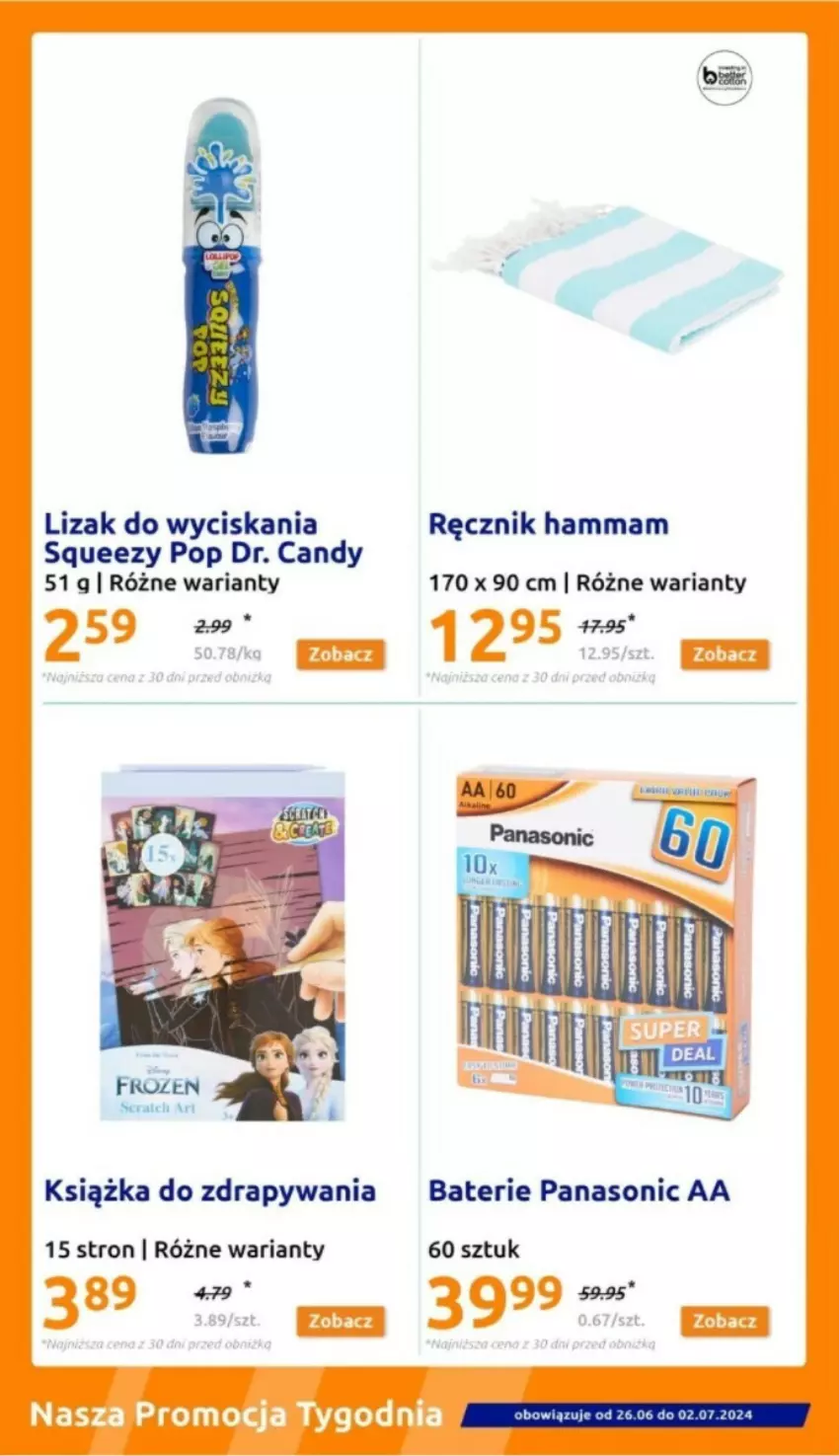 Gazetka promocyjna Action - ważna 26.06 do 02.07.2024 - strona 10 - produkty: Candy, Książka, Panasonic, Ręcznik