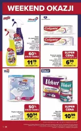 Gazetka promocyjna Carrefour - Gazetka Weekend okazji już od czwartku! - Gazetka - ważna od 25.01 do 25.01.2026 - strona 6 - produkty: Palmolive, Spray do czyszczenia, Papier, Pasta do zębów, Papier toaletowy, Velvet, Laur, Tefal, Ręcznik, Rolki, Colgate, LG, Fa