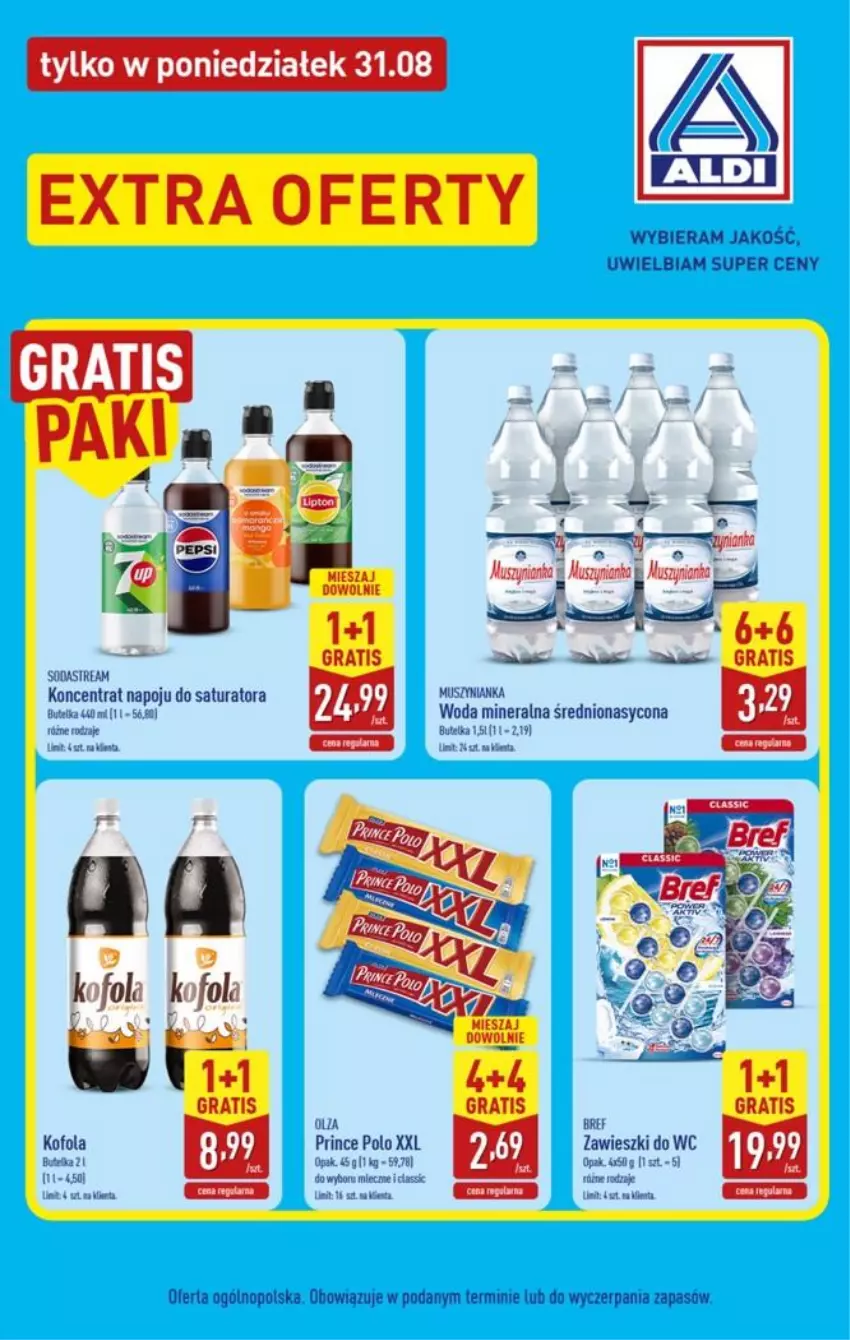 Gazetka promocyjna Aldi - Extra oferty - ważna 31.08 do 31.08.2026 - strona 2 - produkty: Gra, Prince Polo, Woda, Woda mineralna, Zawieszki