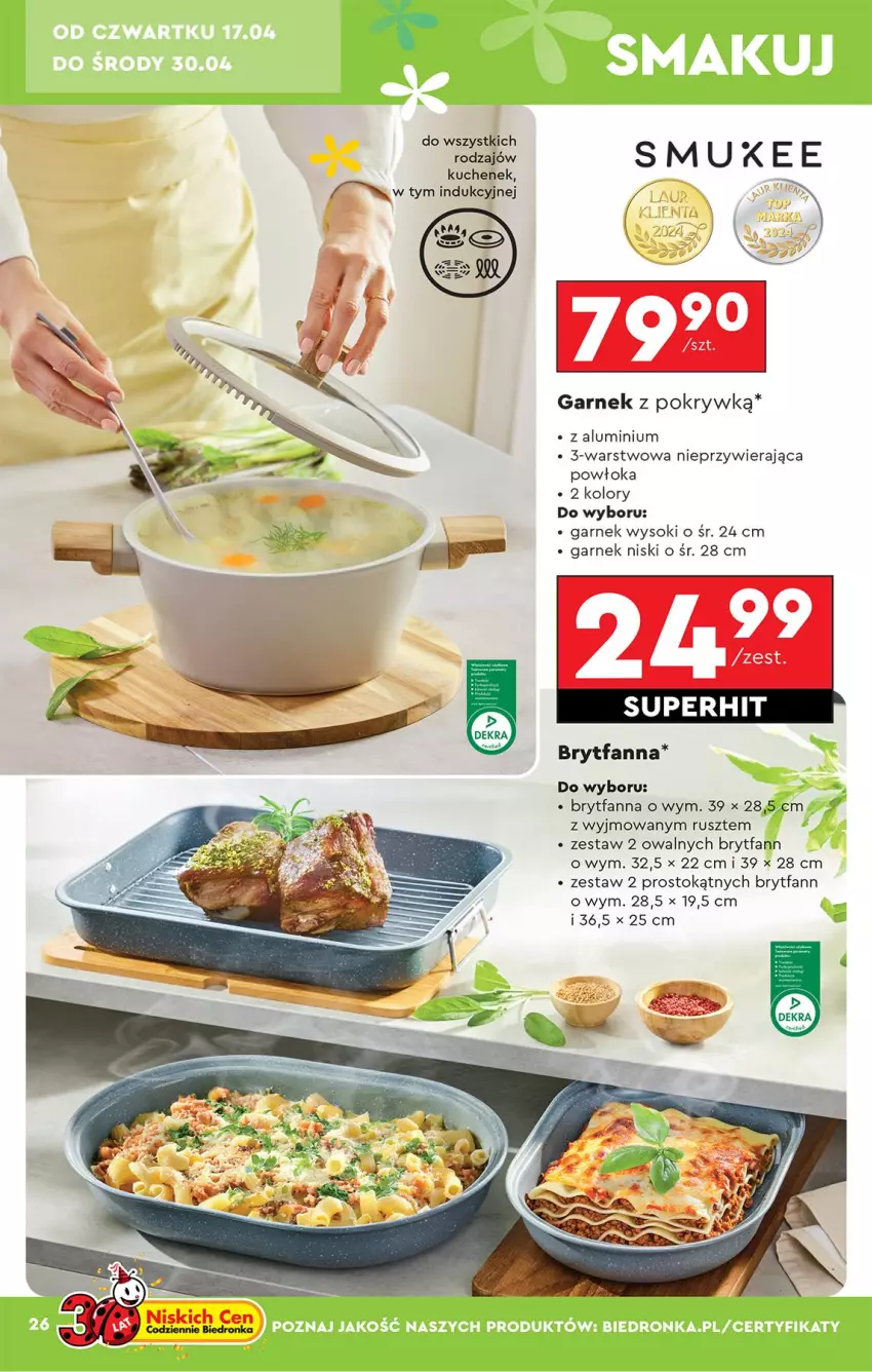 Gazetka promocyjna Biedronka - Okazje Tygodnia - ważna 12.04 do 26.04.2025 - strona 28 - produkty: Fa, Garnek, Sok