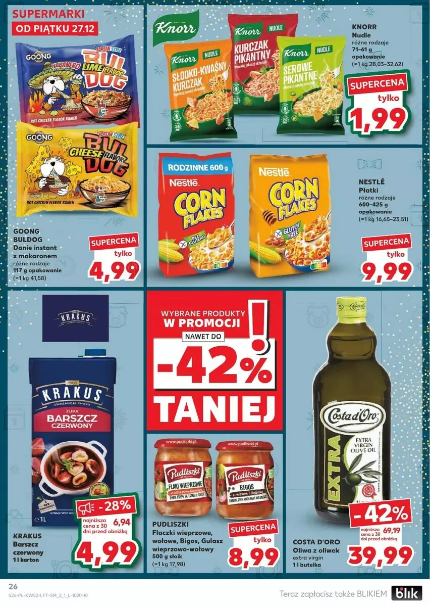 Gazetka promocyjna Kaufland - ważna 27.12 do 31.12.2024 - strona 19 - produkty: Bigos, Costa d'Oro, Gin, Knorr, Makaron, Oliwa, Oliwa z oliwek