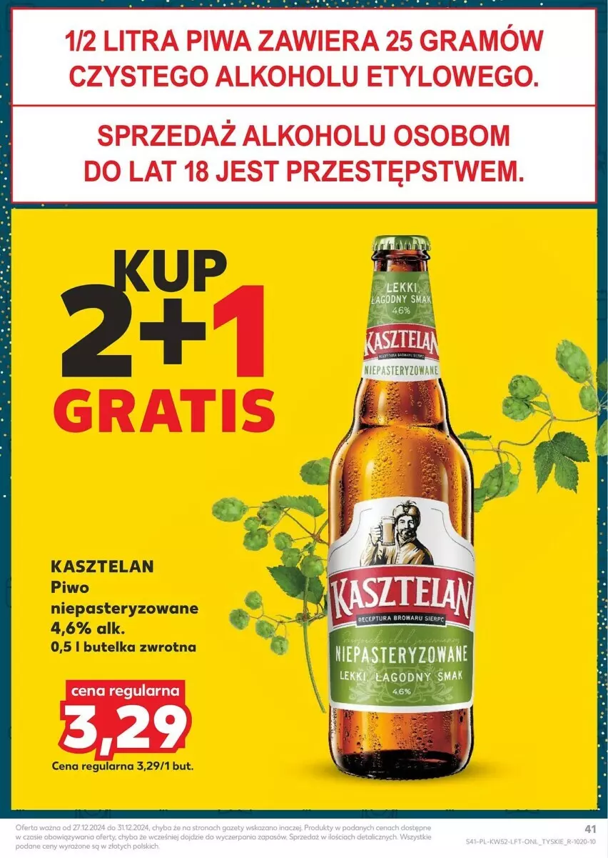 Gazetka promocyjna Kaufland - ważna 27.12 do 31.12.2024 - strona 36 - produkty: Gra, Kasztelan, Piwa, Piwo