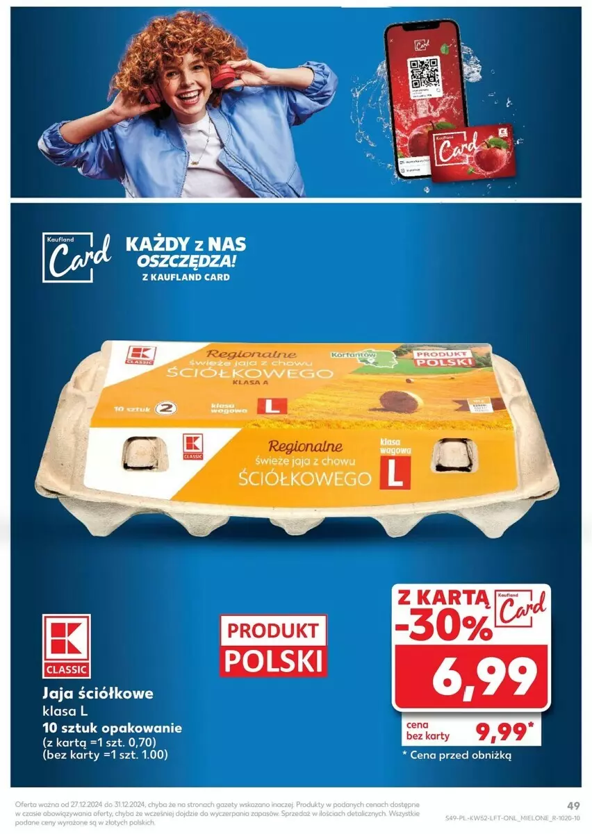 Gazetka promocyjna Kaufland - ważna 27.12 do 31.12.2024 - strona 44 - produkty: Jaja