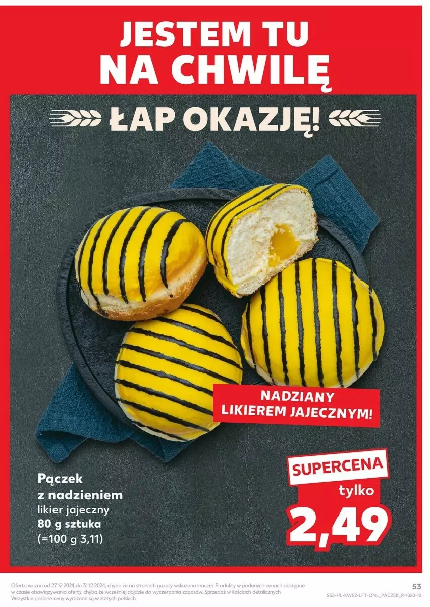 Gazetka promocyjna Kaufland - ważna 27.12 do 31.12.2024 - strona 49 - produkty: Fa, Likier, Likier jajeczny, Pączek