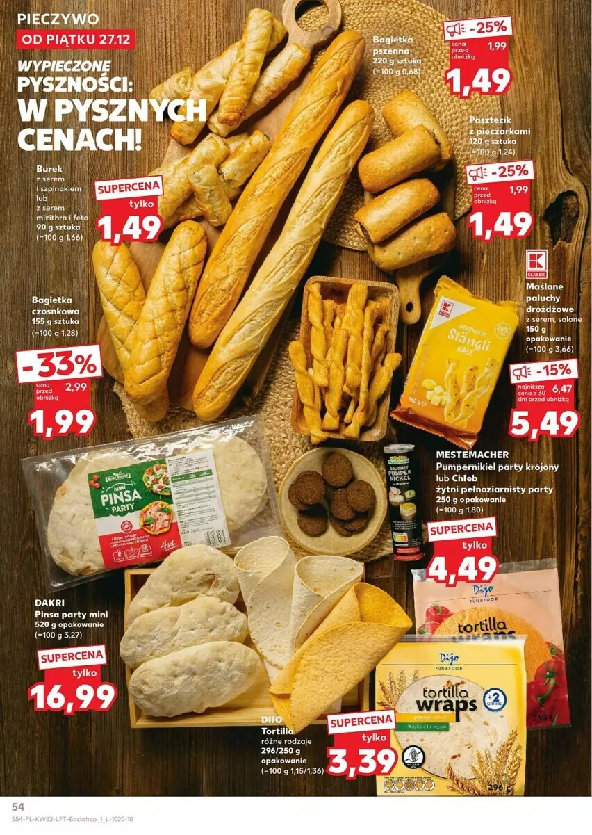 Gazetka promocyjna Kaufland - ważna 27.12 do 31.12.2024 - strona 50 - produkty: Chleb, Piec, Pieczywo, Ser