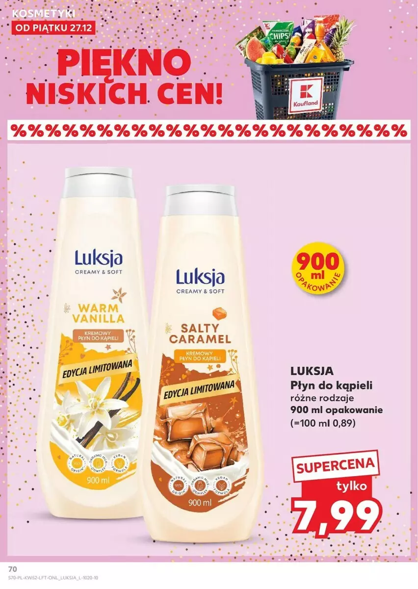 Gazetka promocyjna Kaufland - ważna 27.12 do 31.12.2024 - strona 68 - produkty: Luksja, Płyn do kąpieli