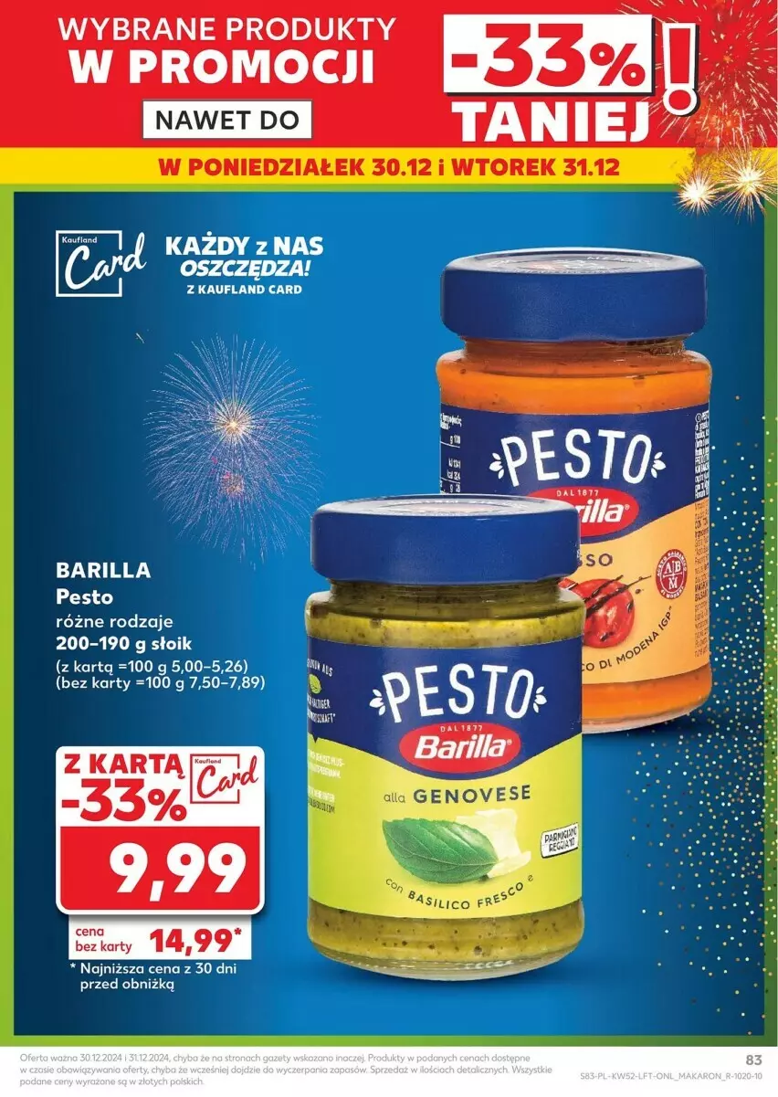 Gazetka promocyjna Kaufland - ważna 27.12 do 31.12.2024 - strona 82 - produkty: Barilla