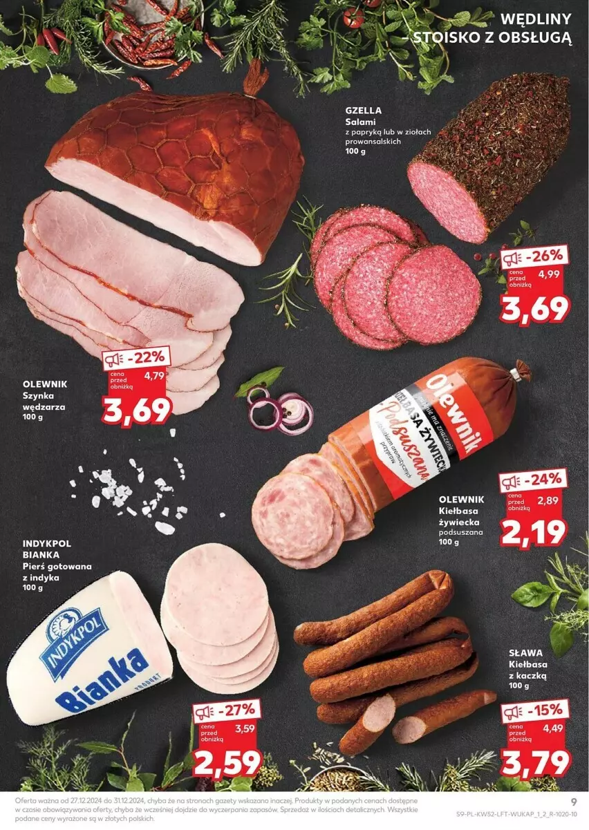 Gazetka promocyjna Kaufland - ważna 27.12 do 31.12.2024 - strona 89 - produkty: Bianka, Olewnik, Szynka