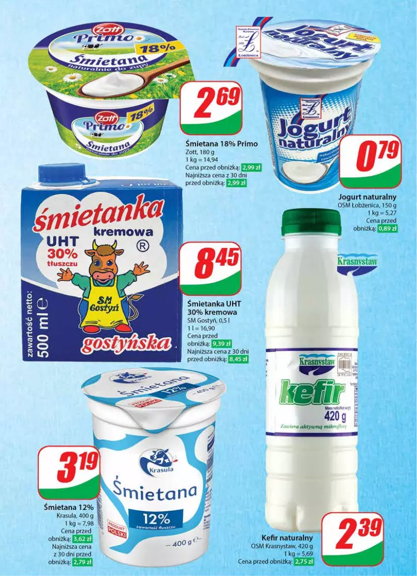 Gazetka promocyjna Dino - Gazetka 39 / 2024 - ważna 25.09 do 01.10.2024 - strona 32 - produkty: Jogurt, Jogurt naturalny, Kefir, Kefir naturalny, Zott