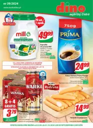 Gazetka promocyjna Dino - Gazetka 39 / 2024 - Gazetka - ważna od 01.10 do 01.10.2024 - strona 1 - produkty: Piwa, Piwo, Por, JBL, Gra, Parówki, Kawa mielona, Kawa, Warka, Prima, Danio, Jacobs, Kapsułki do prania