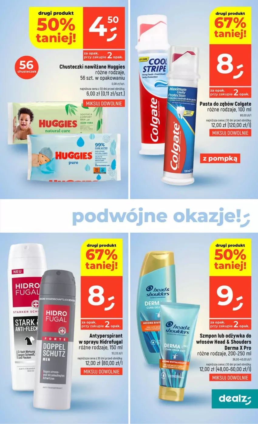 Gazetka promocyjna Dealz - NOWA GAZETKA - ważna 15.01 do 21.01.2026 - strona 27 - produkty: Antyperspirant, Chusteczki, Chusteczki nawilzane, Colgate, Dell, Huggies, LG, Mus, Odżywka, Pasta do zębów