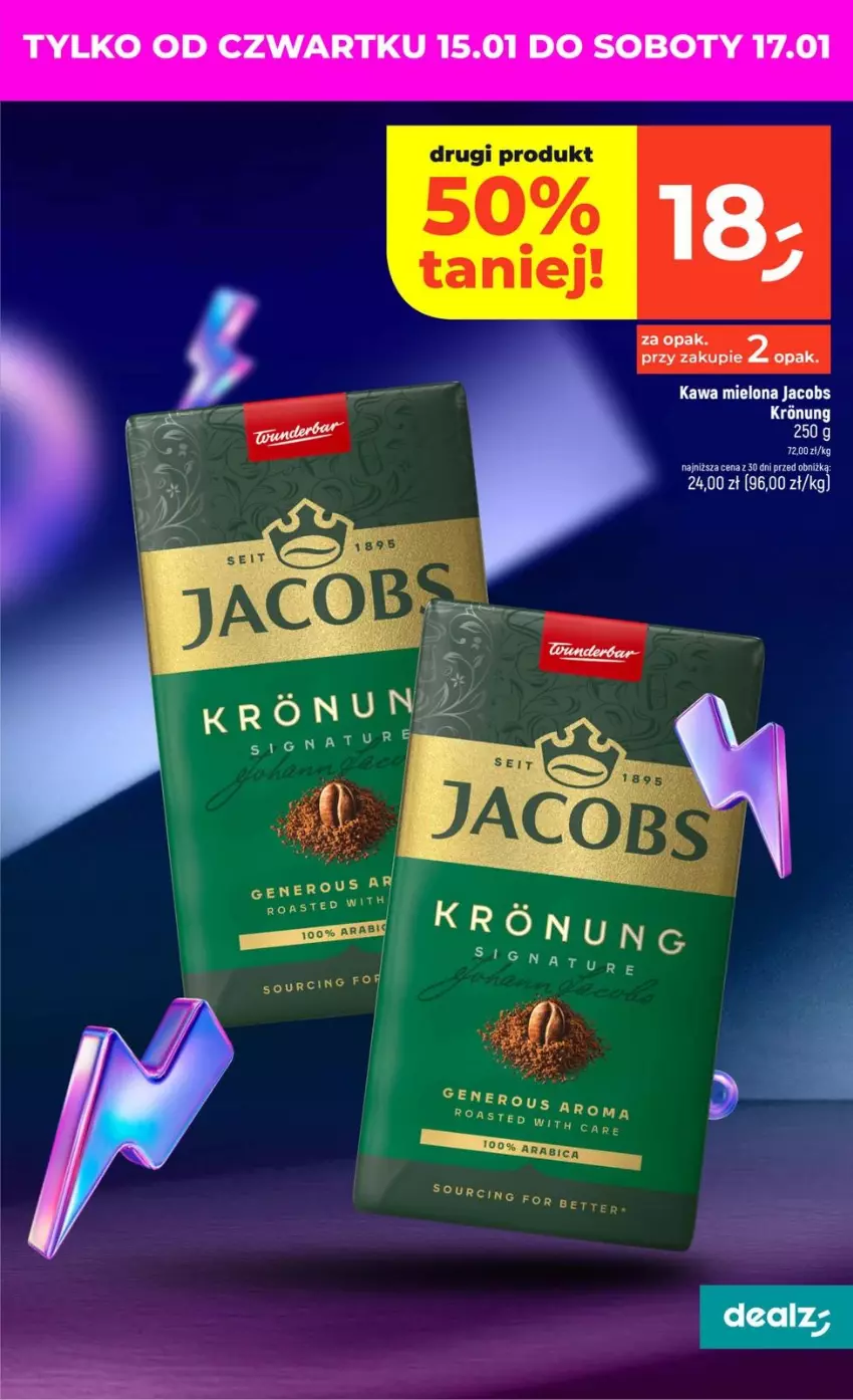 Gazetka promocyjna Dealz - NOWA GAZETKA - ważna 15.01 do 21.01.2026 - strona 3 - produkty: Jacobs, Kawa, Kawa mielona