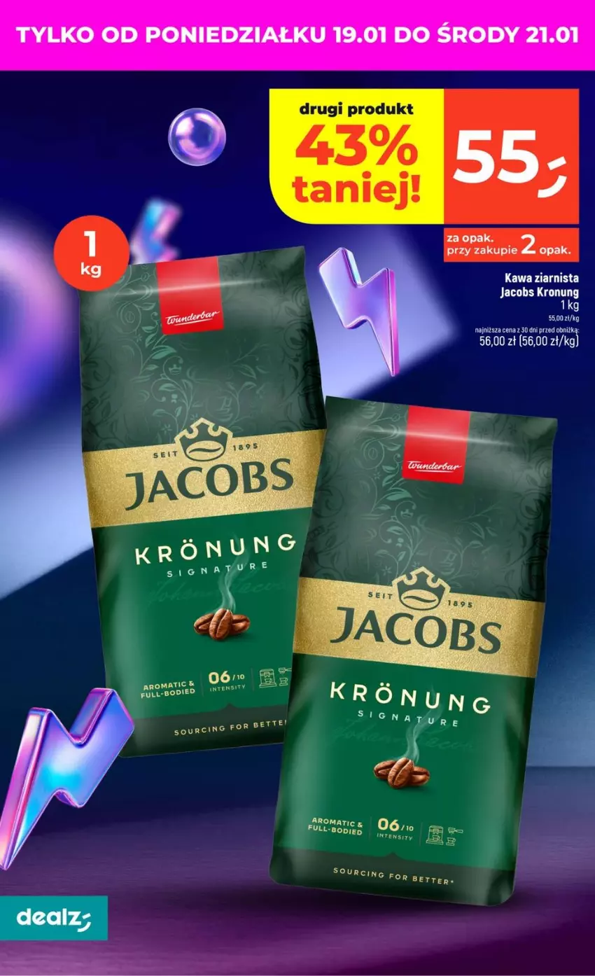 Gazetka promocyjna Dealz - NOWA GAZETKA - ważna 15.01 do 21.01.2026 - strona 30 - produkty: Jacobs, Kawa, Kawa ziarnista