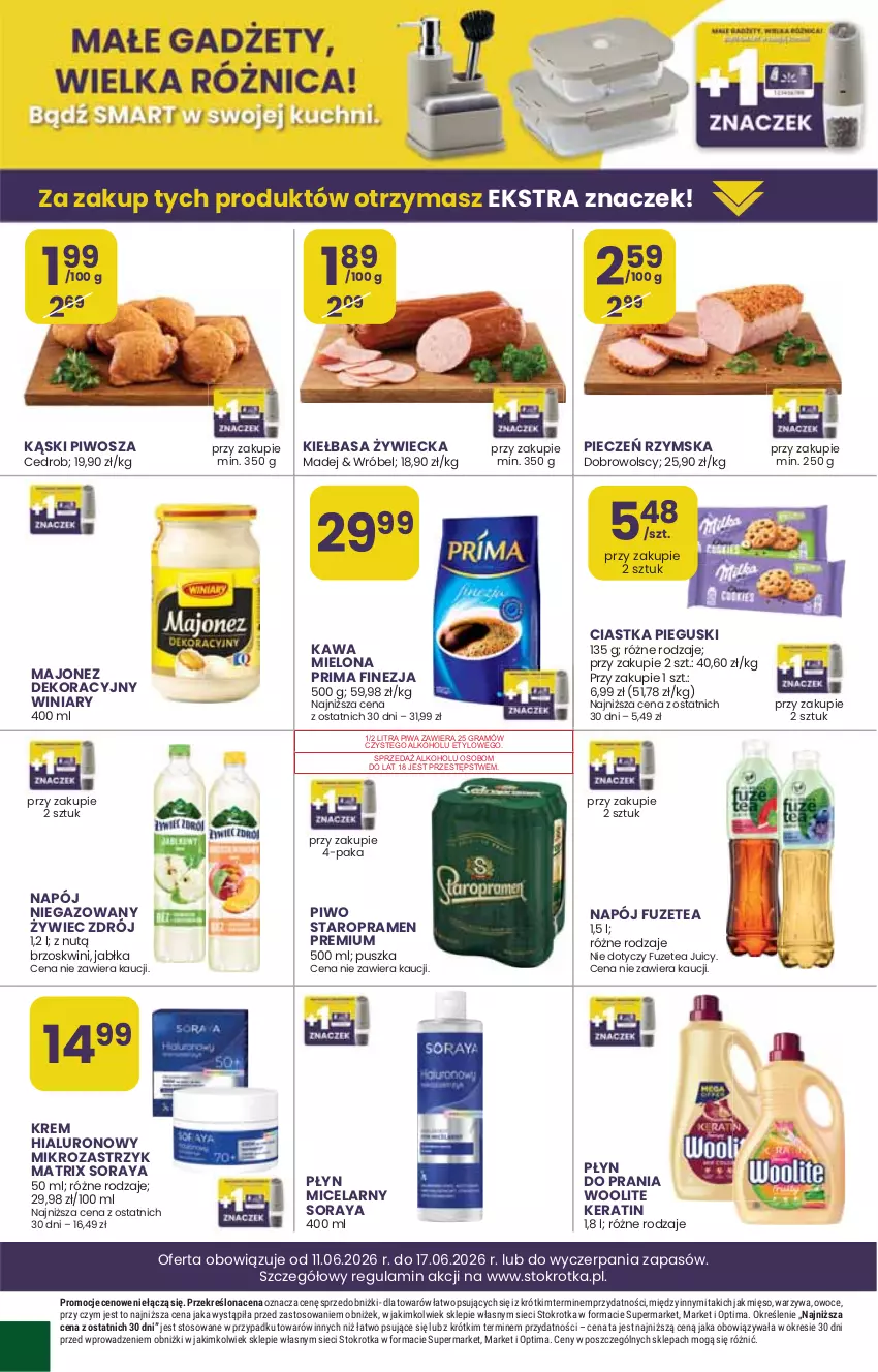 Gazetka promocyjna Stokrotka - Market - ważna 11.06 do 17.06.2026 - strona 30 - produkty: Gra, Mięso, Optima, Owoce, Piwa, Warzywa