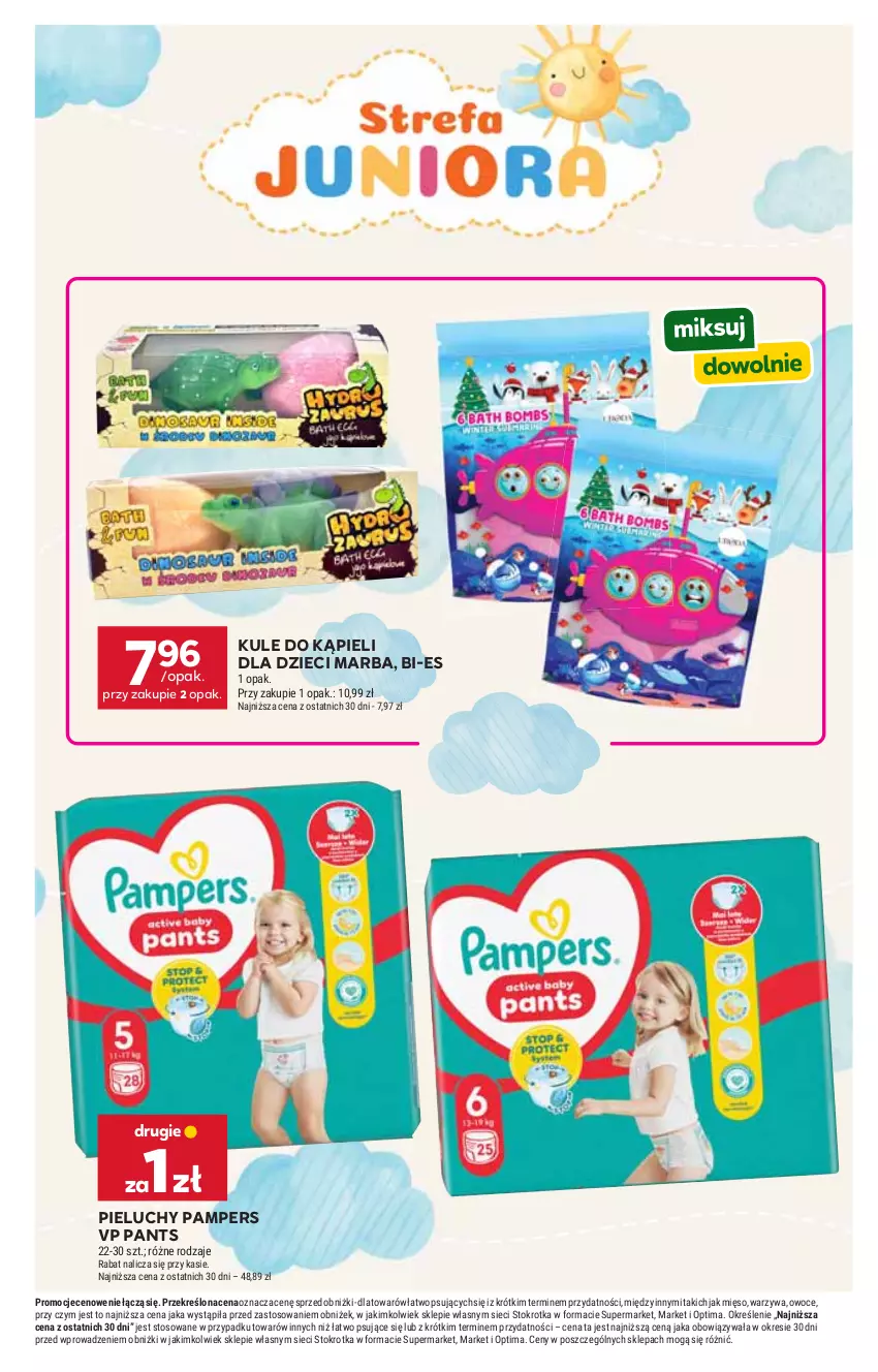 Gazetka promocyjna Stokrotka - Market - ważna 11.06 do 17.06.2026 - strona 35 - produkty: Dzieci, Mięso, Optima, Owoce, Pampers, Pieluchy, Warzywa