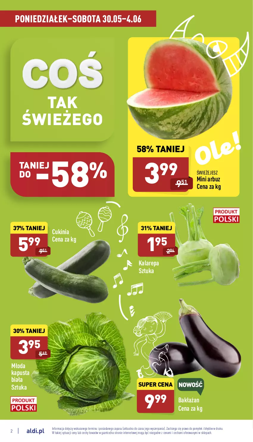 Gazetka promocyjna Aldi - Pełny katalog - ważna 30.05 do 04.06.2022 - strona 2 - produkty: Arbuz