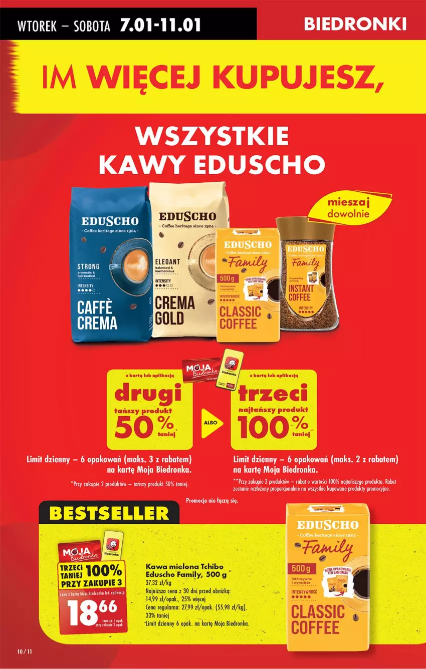 Gazetka promocyjna Biedronka - Od Wtorku - ważna 07.01 do 11.01.2025 - strona 12 - produkty: Fa, Kawa, Kawa mielona, Por, Tchibo