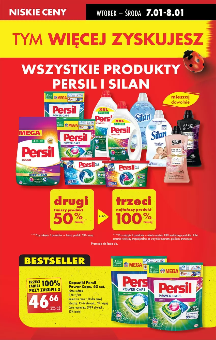 Gazetka promocyjna Biedronka - Od Wtorku - ważna 07.01 do 11.01.2025 - strona 21 - produkty: Persil, Por, Silan