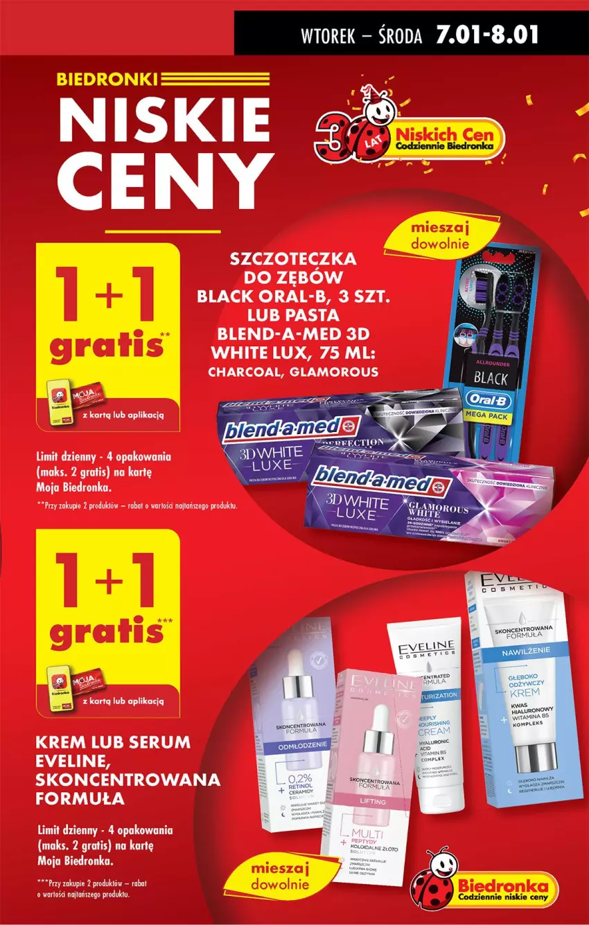 Gazetka promocyjna Biedronka - Od Wtorku - ważna 07.01 do 11.01.2025 - strona 23 - produkty: Blend-a-Med, Eveline, Gra, Lack, Rum, Ser, Serum, Szczoteczka, Szczoteczka do zębów