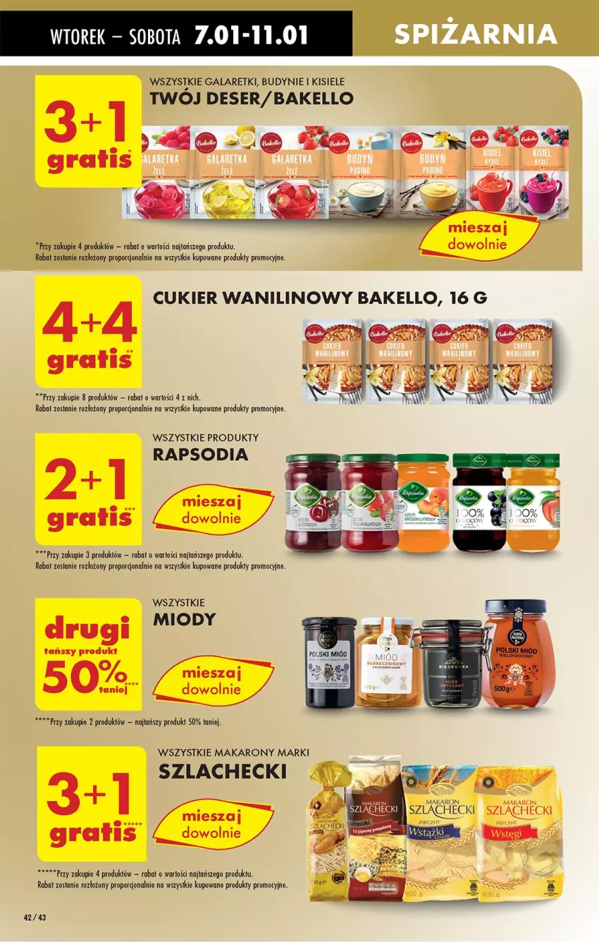 Gazetka promocyjna Biedronka - Od Wtorku - ważna 07.01 do 11.01.2025 - strona 50 - produkty: Deser, Gala, Galaretki, Kisiel, Makaron, Por, Ser