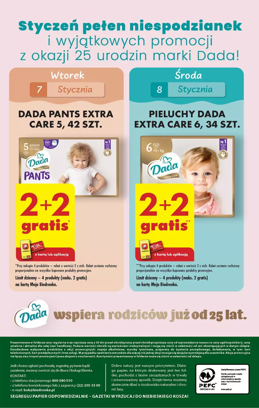 Gazetka promocyjna Biedronka - Od Wtorku - ważna 07.01 do 11.01.2025 - strona 80 - produkty: Dada, Gra, Kosz, Napoje, Papier, Pieluchy, Por, Telefon