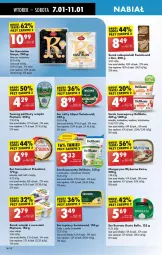 Gazetka promocyjna Biedronka - Od Wtorku - Gazetka - ważna od 11.01 do 11.01.2025 - strona 42 - produkty: Serek wiejski, Serek puszysty, Ser, Twaróg, Piątnica, Kasztelan, Bell, Ser Kasztelan, Burrata, Serek, Pesto, Margaryna, Serek twarogowy, Camembert, Twaróg półtłusty, Bazyl, Gouda, Emmental