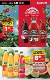 Gazetka promocyjna Biedronka - Od Wtorku - Gazetka - ważna od 11.01 do 11.01.2025 - strona 58 - produkty: Sok, Ananas, Mango, Grejpfrut