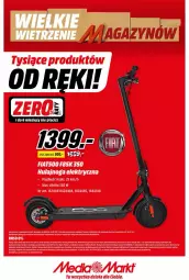 Gazetka promocyjna Media Markt - Gazetka Media Markt - Gazetka - ważna od 14.09 do 14.09.2021 - strona 1 - produkty: Top, Kosz, Hulajnoga, Hulajnoga elektryczna, Sprzedawcy, Fa