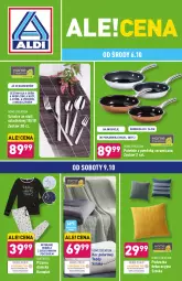 Gazetka promocyjna Aldi - OKAZJE DLA CIEBIE I DOMU - Gazetka - ważna od 09.10 do 09.10.2021 - strona 1 - produkty: Noż, Koc, Poduszka dekoracyjna, Piekarnik, Poduszka, Piżama, Queentex