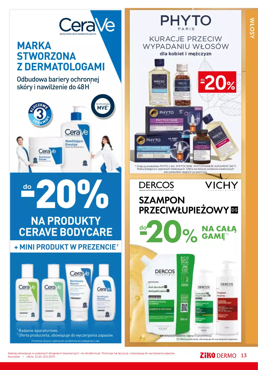 Gazetka promocyjna Ziko - Gazetka Ziko Dermo - ważna 31.10 do 13.11.2024 - strona 13 - produkty: Phyto, Suplement diety, Top