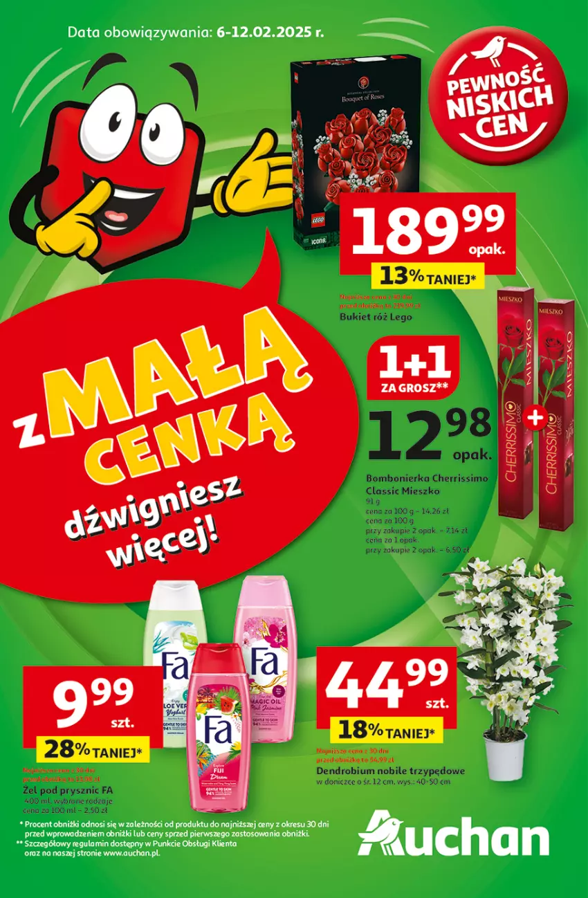 Gazetka promocyjna Auchan - z MAŁĄ CENKĄ dźwigniesz więcej! Hipermarket - ważna 06.02 do 12.02.2025 - strona 1