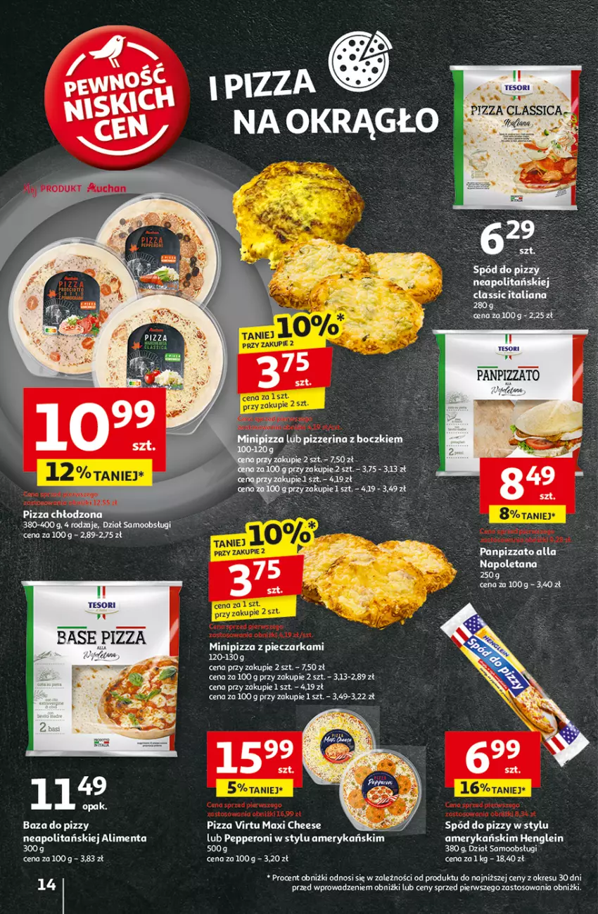 Gazetka promocyjna Auchan - z MAŁĄ CENKĄ dźwigniesz więcej! Hipermarket - ważna 06.02 do 12.02.2025 - strona 16 - produkty: Fa, LG, Pizza, Ser, Spód do pizzy, Virtu