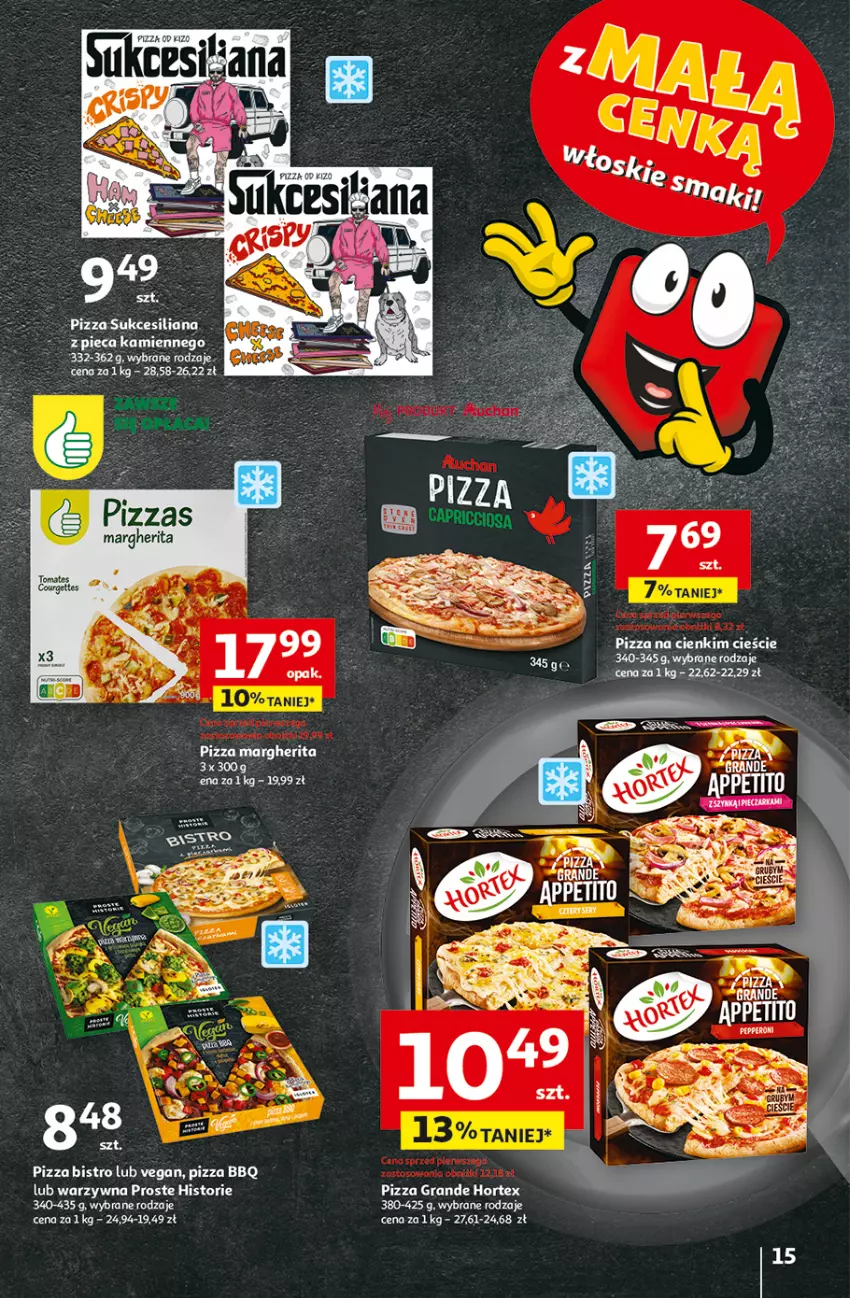Gazetka promocyjna Auchan - z MAŁĄ CENKĄ dźwigniesz więcej! Hipermarket - ważna 06.02 do 12.02.2025 - strona 17 - produkty: Gra, Hortex, Pizza, Pizza margherita
