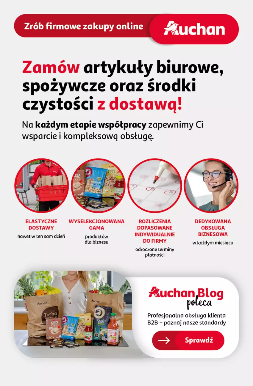 Gazetka promocyjna Auchan - z MAŁĄ CENKĄ dźwigniesz więcej! Hipermarket - ważna 06.02 do 12.02.2025 - strona 43 - produkty: Biuro