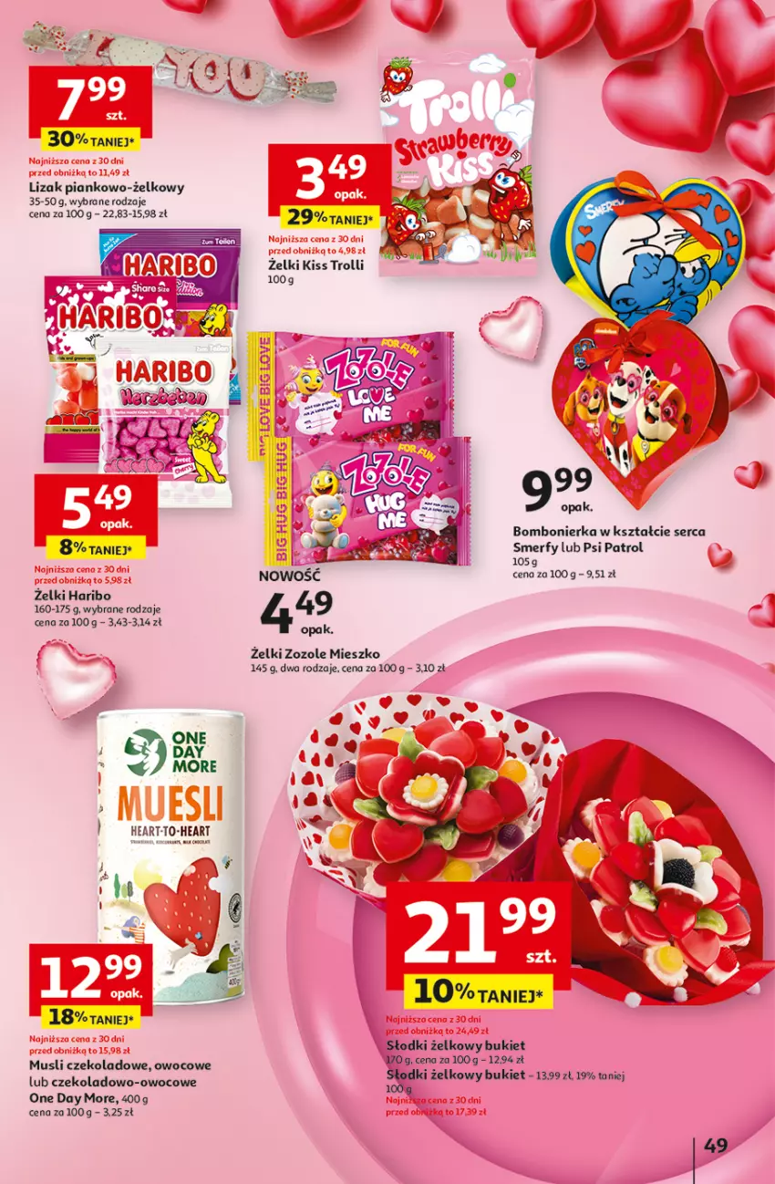 Gazetka promocyjna Auchan - z MAŁĄ CENKĄ dźwigniesz więcej! Hipermarket - ważna 06.02 do 12.02.2025 - strona 57 - produkty: Bukiet, Haribo, Mus, Psi Patrol, Ser