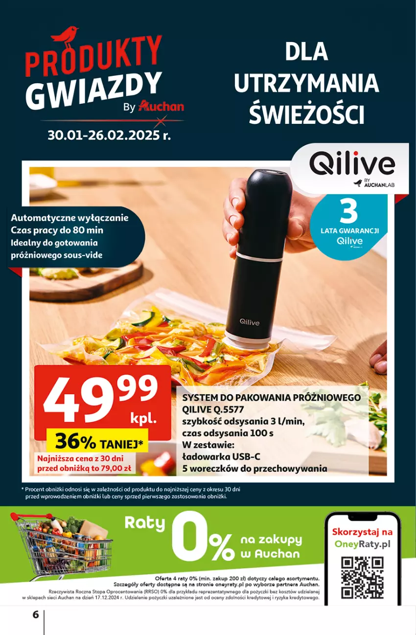 Gazetka promocyjna Auchan - z MAŁĄ CENKĄ dźwigniesz więcej! Hipermarket - ważna 06.02 do 12.02.2025 - strona 6 - produkty: Kosz, Top, Warka